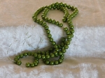 Glass Beads 8mm Approx. 110 Olive Green